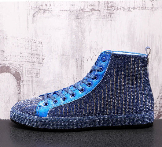 Botas Martin para Hombre con Detalles de Cristal Rhinestone - Image 15