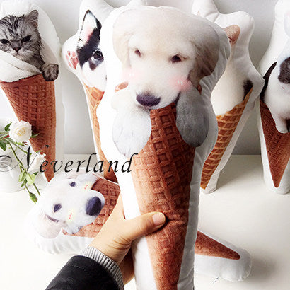 Almohada Personalizada con Forma de Helado