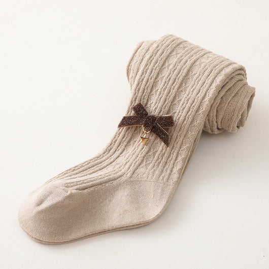 Leggings Infantiles de Algodón Peinado con Detalle Twist - Image 12