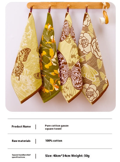 Toalla de Mano Colgante de Algodón Suave Estampada - Image 13