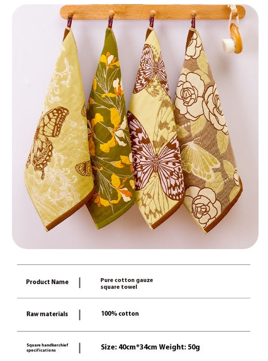 Toalla de Mano Colgante de Algodón Suave Estampada - Image 13