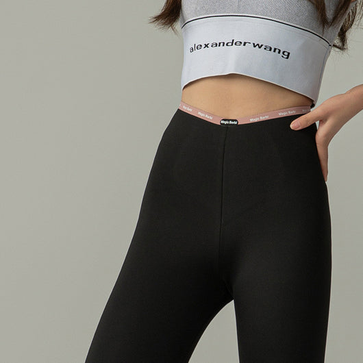 Leggins Yoga Térmicos Sin Marcas con Forro Suave - Negro - Image 8