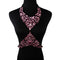 High-End Luxury Diamond Exquisite Rhinestone All-match Pink Necklace