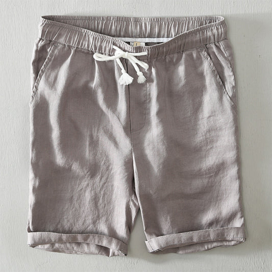 Pantalones Cortos Casuales Hombre Cintura Ajustable Diseño Clásico - Image 2