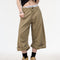 Pantalones Cortos de Trabajo Retro en Khaki para Mujer
