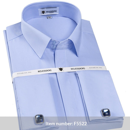 Gemelos Resistentes a Arrugas Estilo Francés para Camisas de Hombre - Image 5