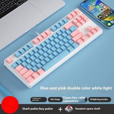 Teclado Mecánico Gaming 87 Teclas Hot Swap Intercambiable Dual Color - Image 28