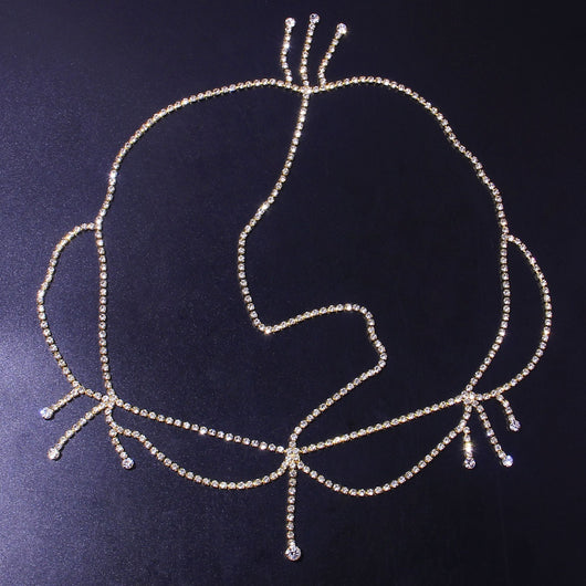 Tocado Nupcial con Cristales y Borlas - Joyería para el Cabello de Novia - Image 10