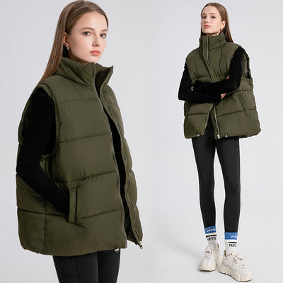 Chaleco Térmico Acolchado sin Mangas con Cuello Alto para Mujer - Image 4
