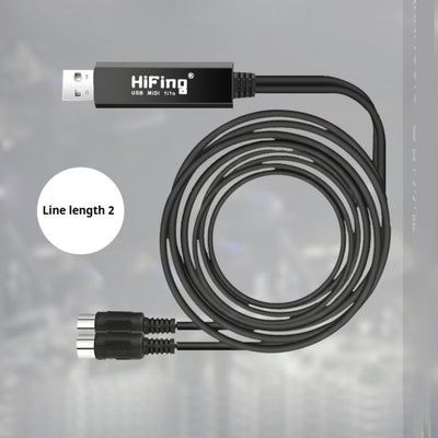 Cable Conversor USB a MIDI para Teclados Electrónicos