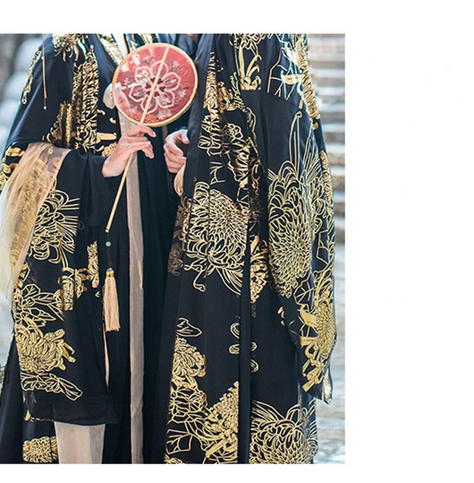 Conjunto de Traje Negro Brillante con Mangas Largas para Parejas - Image 17