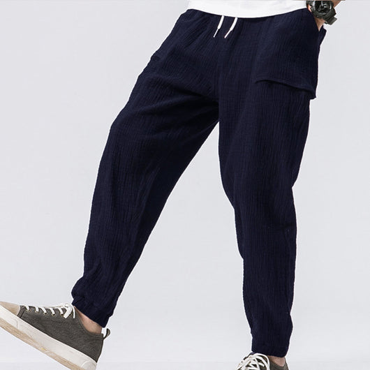 Pantalones Casuales de Doble Capa con Efecto Arrugado y Corte Acampanado - Image 18