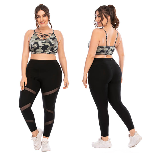 Conjuntos de Yoga y Fitness Talla Grande Europeos y Americanos