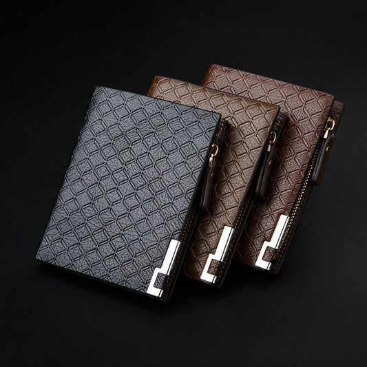 Billetera Corta Ejecutiva para Hombre con Grabado