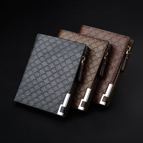 Billetera Corta Ejecutiva para Hombre con Grabado