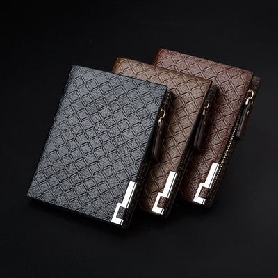 Billetera Corta Ejecutiva para Hombre con Grabado
