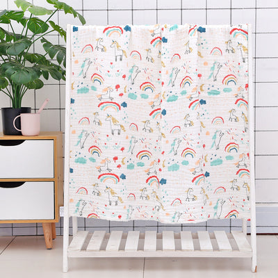 Toalla de Baño para Bebé con Acolchado Seersucker de Seis Capas - Image 39