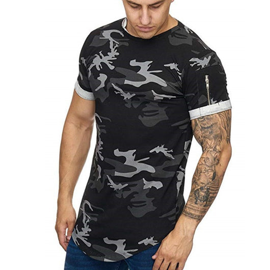 Playera Hombre Degradado Camuflaje - Camiseta Casual de Manga Corta - Image 10