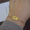 18k Dorado angel clavicle chain Bracelet