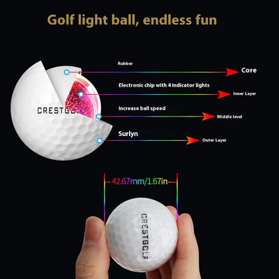 Pelotas de Golf Luminosas LED - Pack de 6 para Práctica Nocturna - Image 14