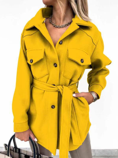 Chaqueta Corta con Cordones y Bolsillos - Diseño Elegante - Image 3