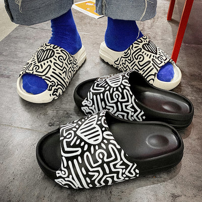 Sandalias Graffiti Plataforma para Hombre - Comodidad y Estilo - Image 2