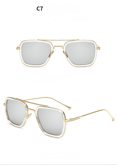 Gafas de Sol Cuadradas Metal para Hombre - Estilo Moderno Iron - Image 17