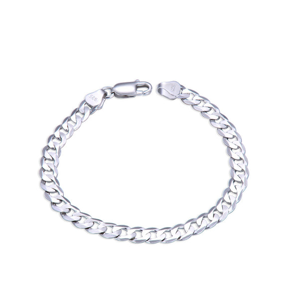 Pulsera de Plata para Hombre Estilo Látigo Trenzado