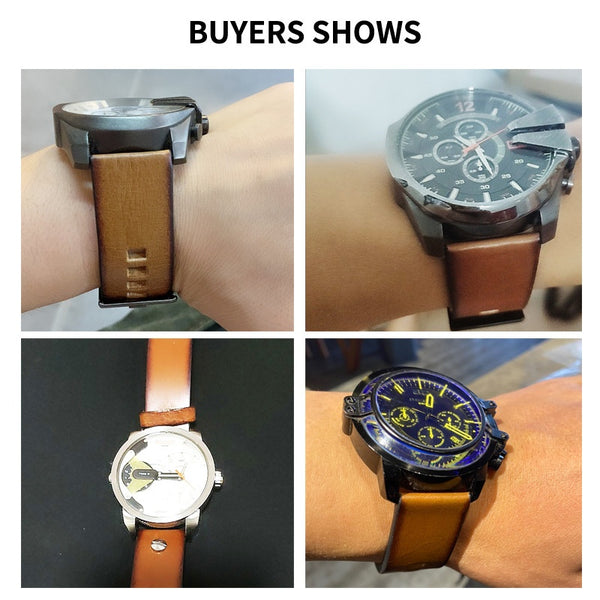 Correa de Reloj de Cuero Retro para Hombre