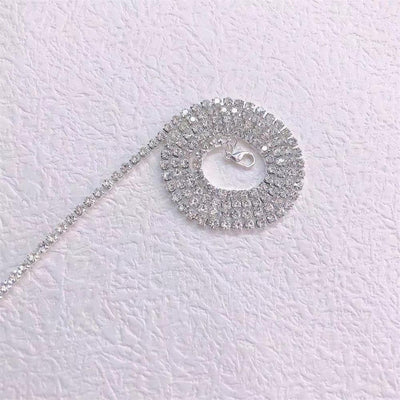 Cadena Trenzada Hip Hop con Strass Brillante - Image 14