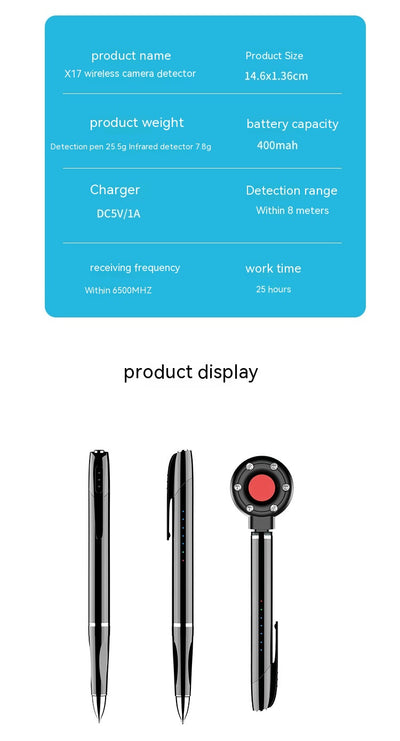 Detector de Cámaras Ocultas y Dispositivos de Espionaje X16 - Image 3