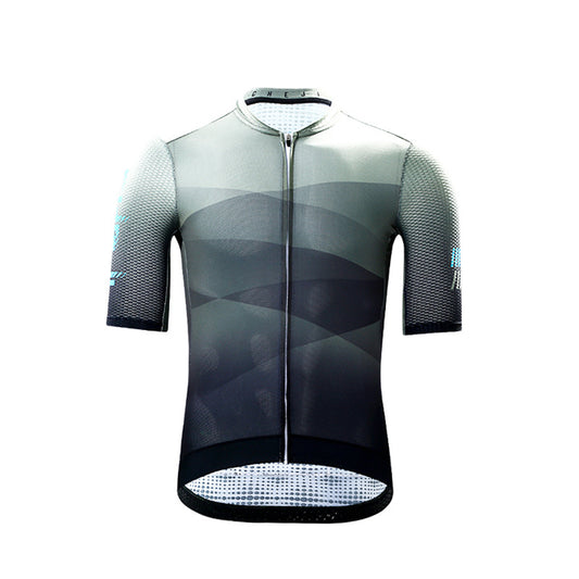Playera Ciclismo Hombre Ajustada Manga Corta Verano