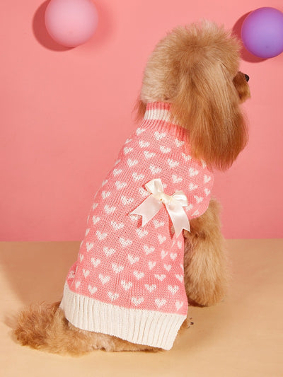 Suéter para Perro con Corazón y Moño - Diseño de Personalidad Fashion - Image 25
