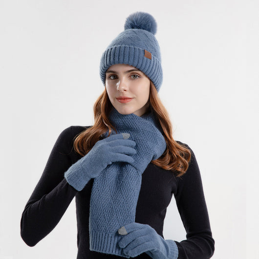 Gorro de Lana Tejido Estilo Coreano para Mujer - Diseño Moderno e Invierno - Image 7