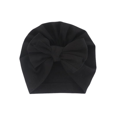 Turbante con Capucha y Moño - Gorro Elegante de Color Liso - Image 5