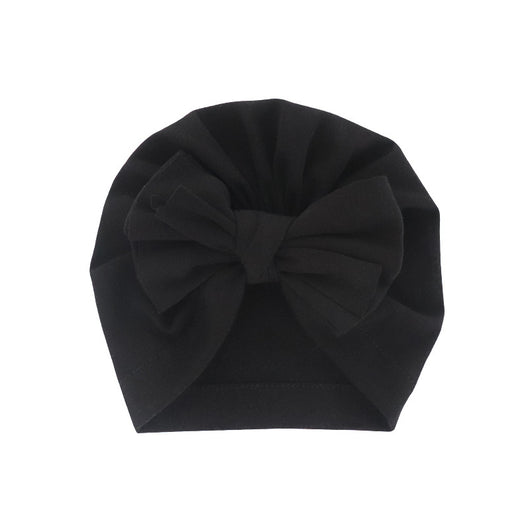 Turbante con Capucha y Moño - Gorro Elegante de Color Liso - Image 5