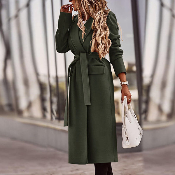 Abrigo Impermeable para Mujer con Cinturón - Diseño Clásico y Acolchado