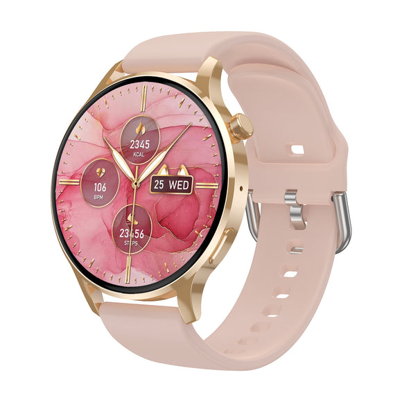 Smartwatch Esportivo Feminino com Monitor Cardíaco, NFC e Chamadas Bluetooth