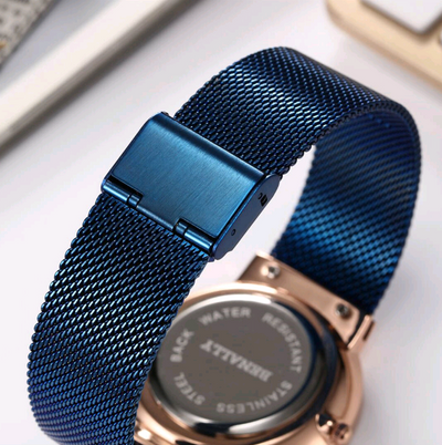 Reloj de Cuarzo Deportivo Empresarial con Malla Metálica Ultrafino a Prueba de Agua - Image 7