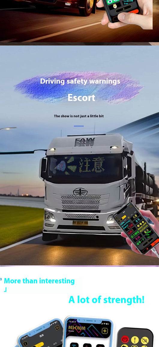 Pantalla Inteligente Bluetooth Flexible para Publicidad Automotriz - Image 11