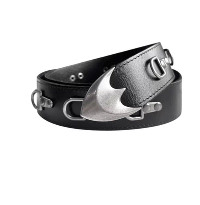 Cinturón de Cuero Ajustable con Hebilla de Montura y Cierre de Velcro - Image 11