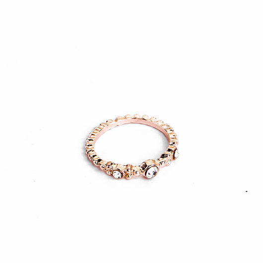 Set de 5 Anillos Apilables Estilo Bohemio en Tono Oro Rosa - Image 11