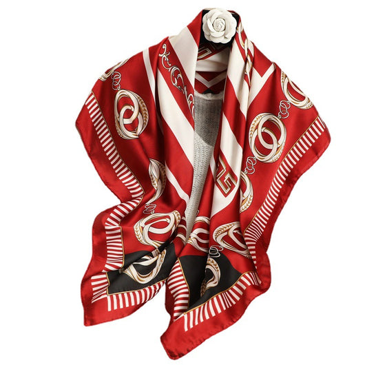 Foulard Cadena con Rayas a Juego - Chal Ligero Protector Solar - Image 10