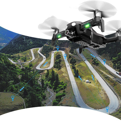 Dron Cuadricóptero Plegable de Larga Autonomía con Control Remoto - Image 10
