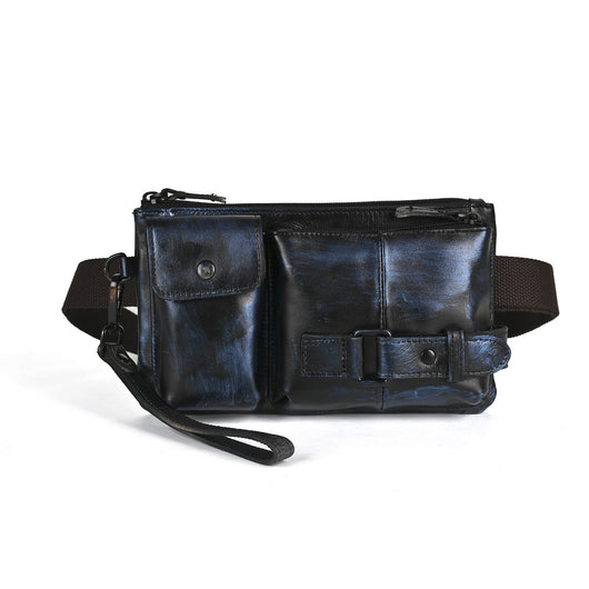 Bolsa de Pecho de Cuero Curtido al Vegetal para Hombre - Estilo Viajero - Image 8