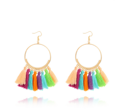 Aretes Colgantes Circulares Elegantes - Image 6