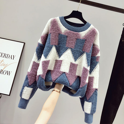 Suéter Abrigo Cuello Alto Acolchado Oversize para Mujer - Image 12