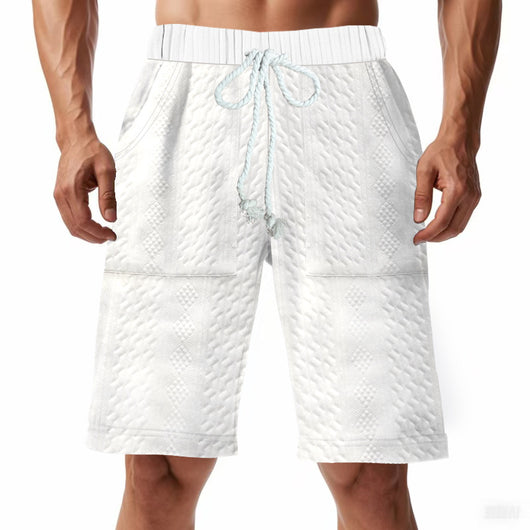 Shorts de Punto Jacquard Holgados para Hombre - Image 2