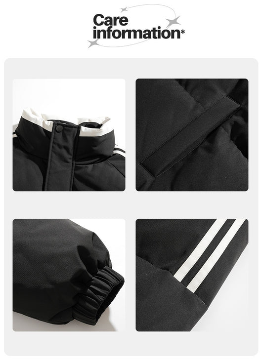 Abrigo Acolchado de Algodón Grueso para Invierno - Image 11