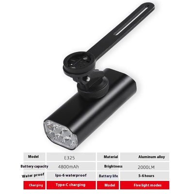 Faro Delantero USB Recargable para Bicicleta - Kit Completo de Iluminación - Image 24